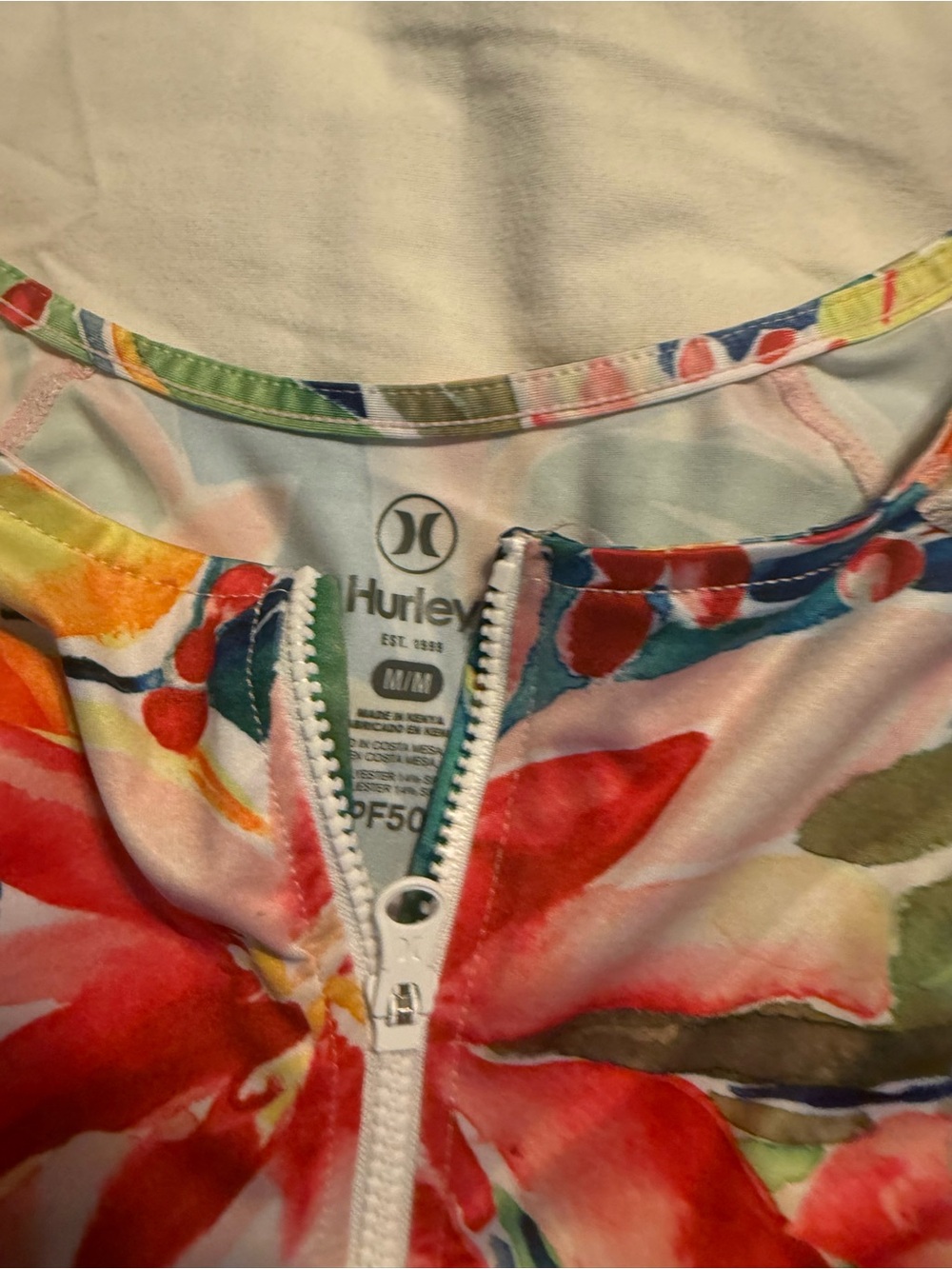 Hurley Multicolor Tropical Floral Long Sleeve Tee - Picture 2 of 2